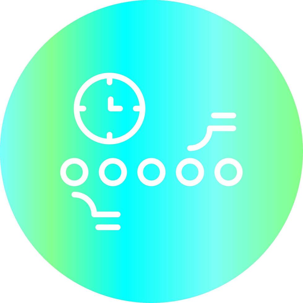 Circle Accent Timeline Creative Icon Design vector