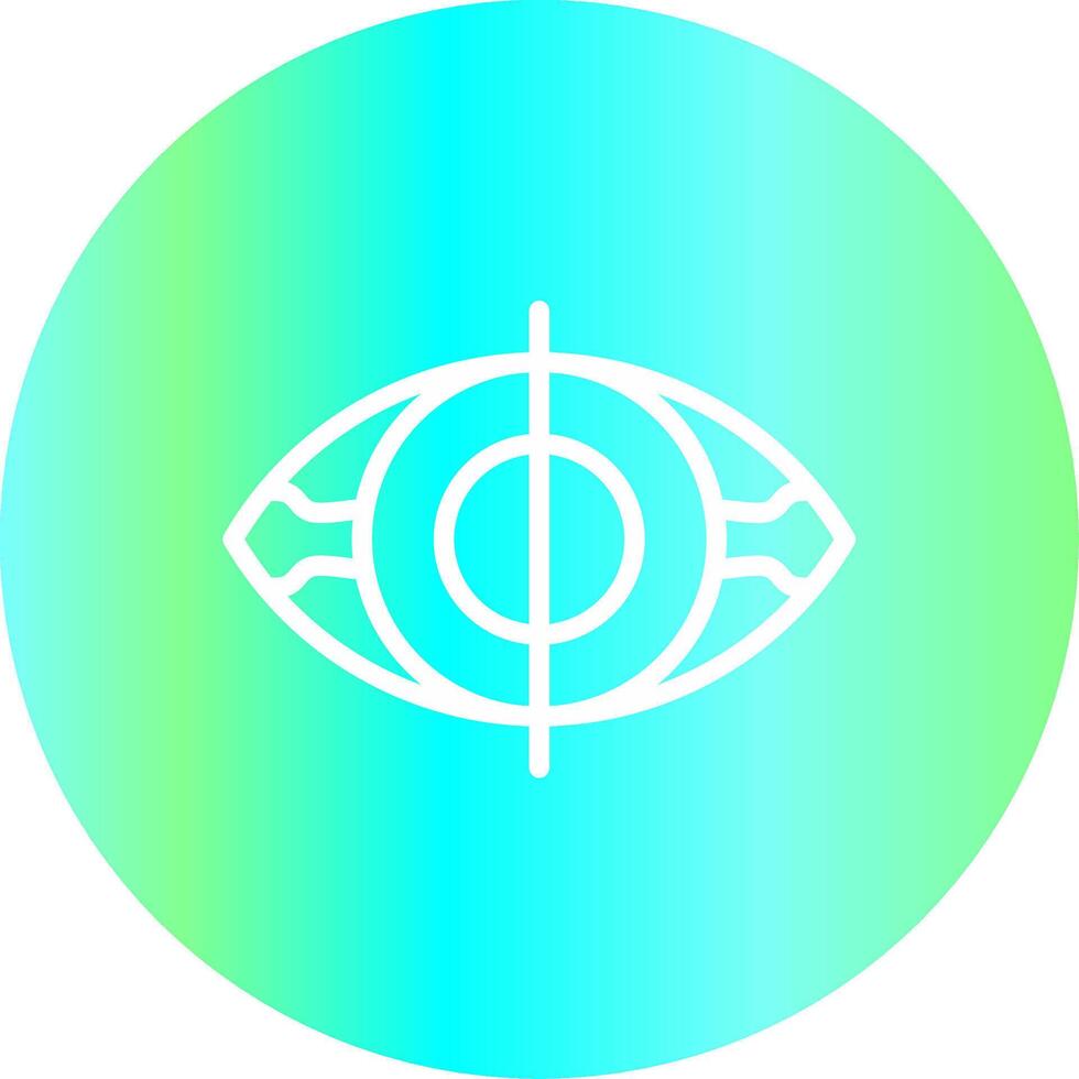 Color Blindness Creative Icon Design vector