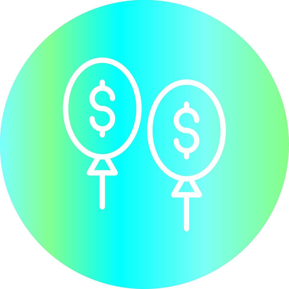 Balloon Payment Creative Icon Design vector