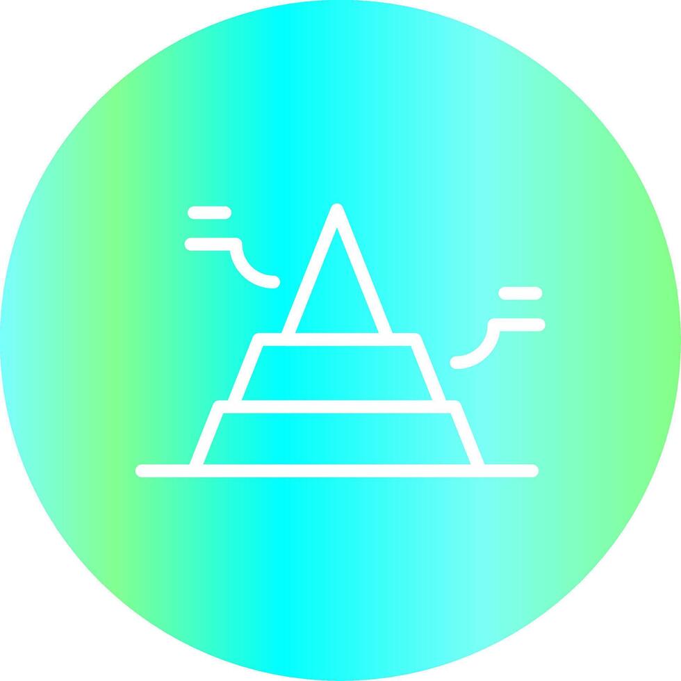 Basic Pyramid Creative Icon Design vector