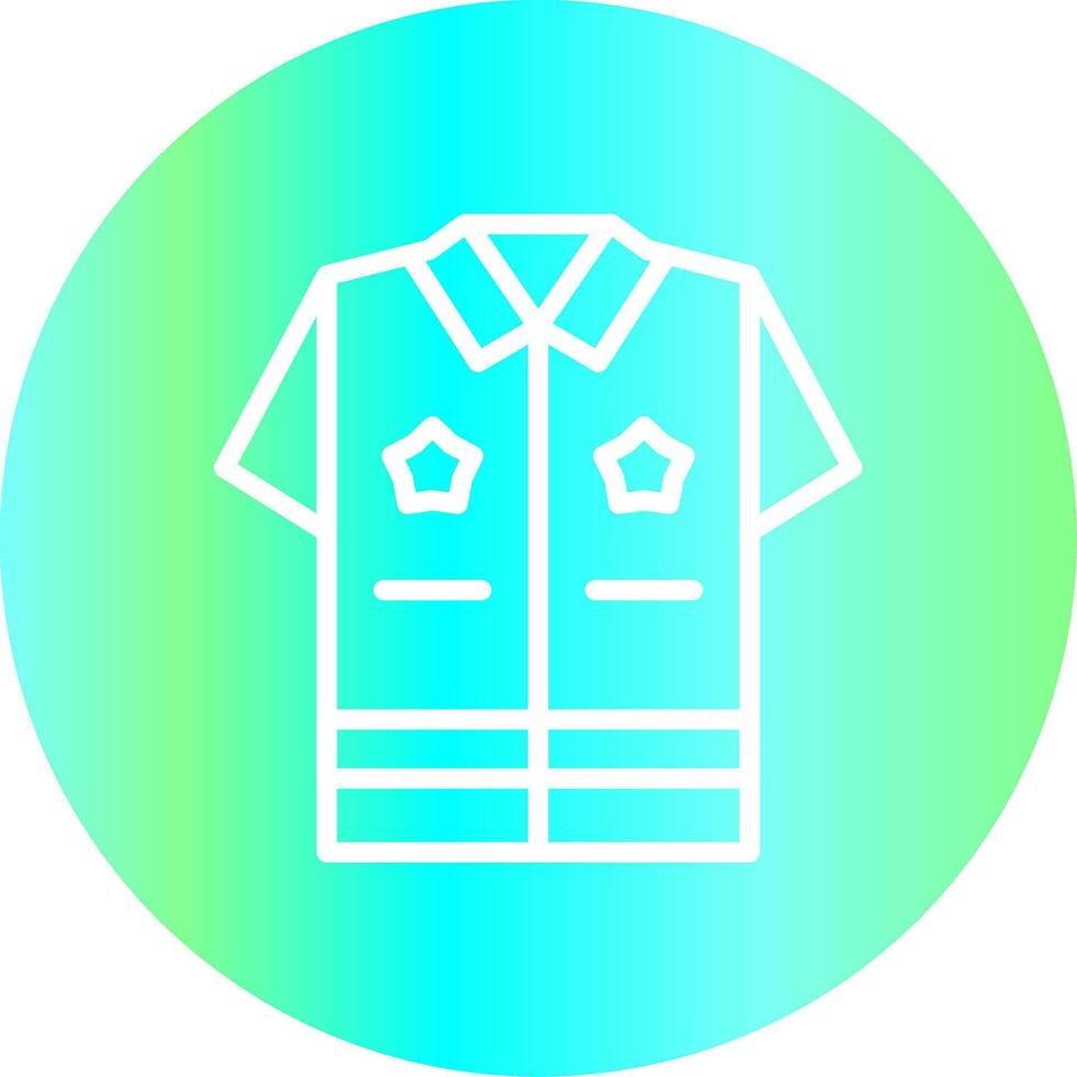 policía uniforme creativo icono diseño vector