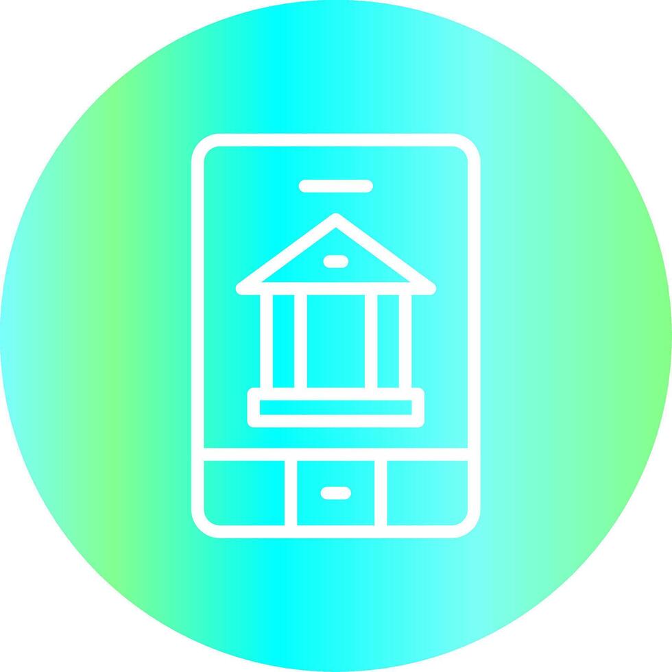 bancario aplicación creativo icono diseño vector