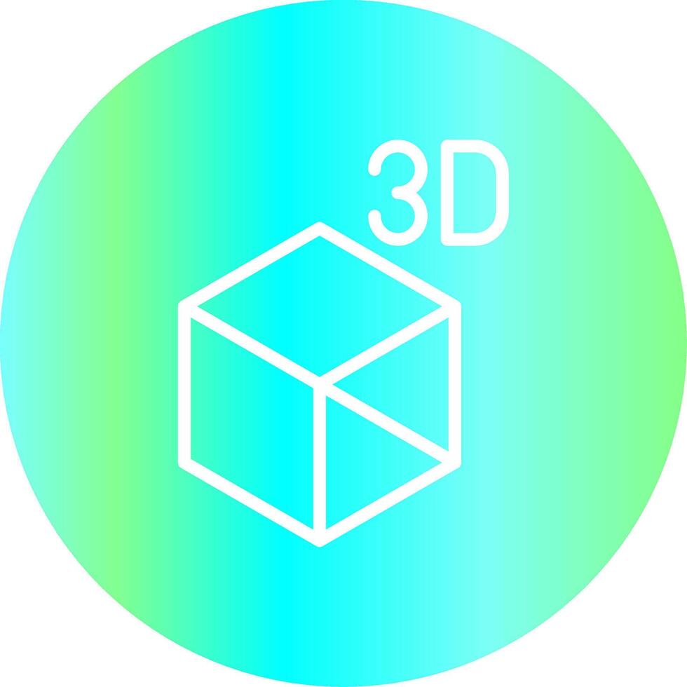 3D Object Creative Icon Design vector