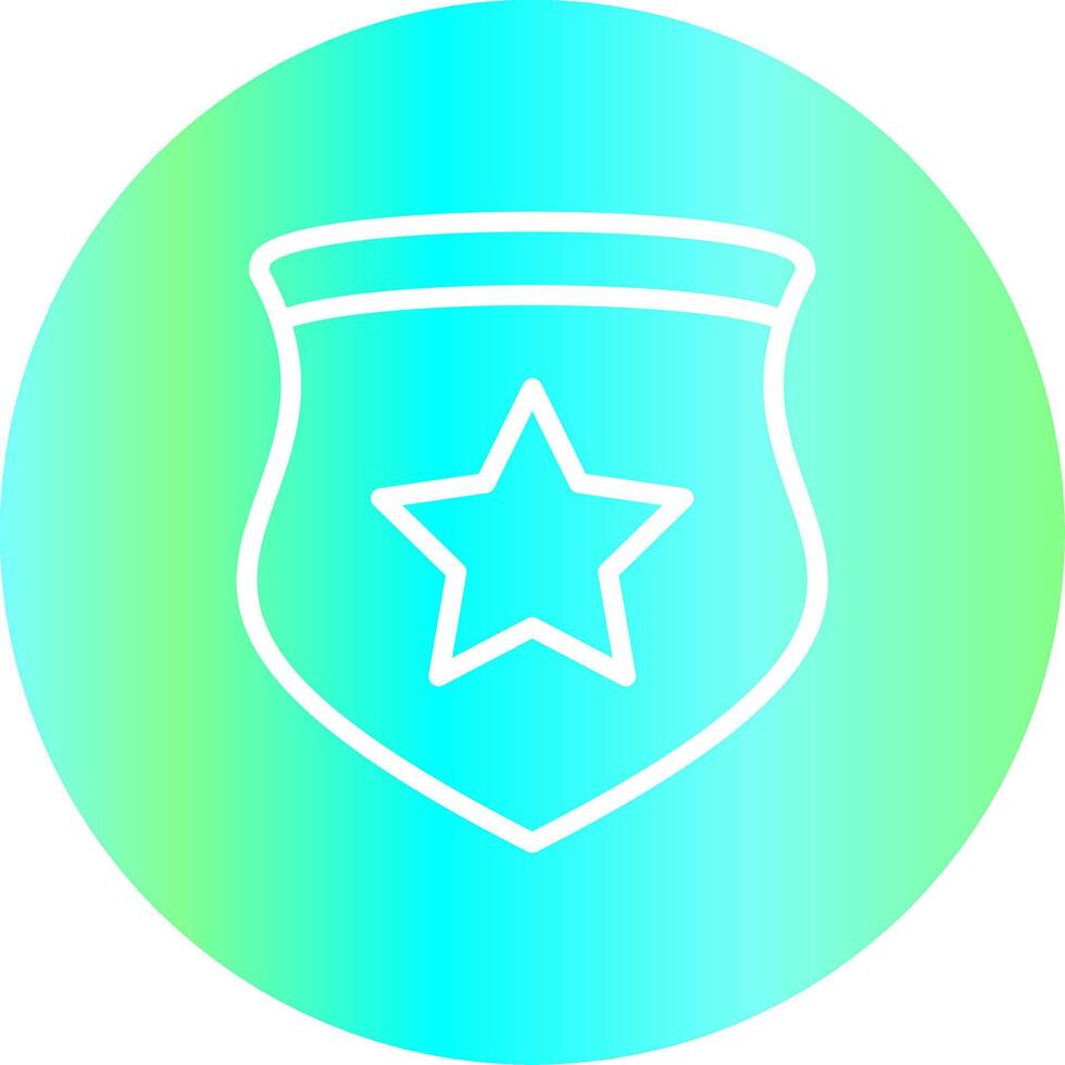 Police Badge Creative Icon Design vector