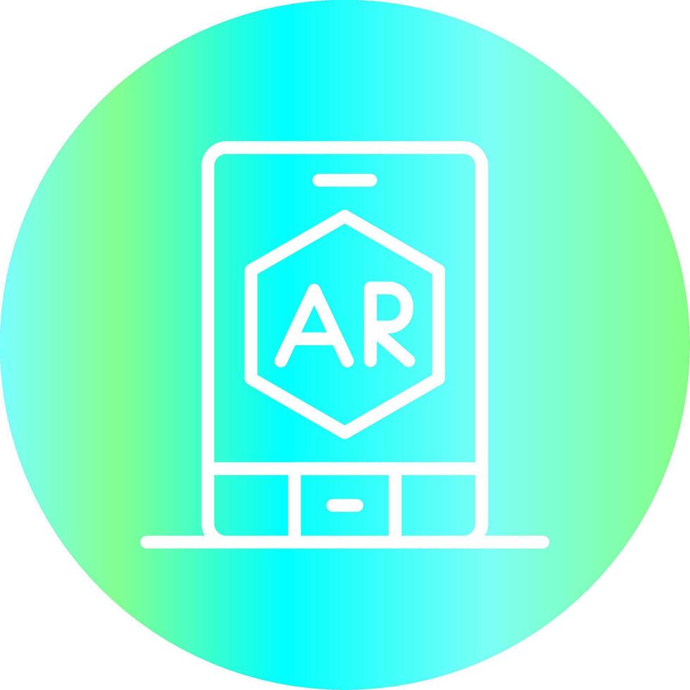 Ar App Creative Icon Design vector