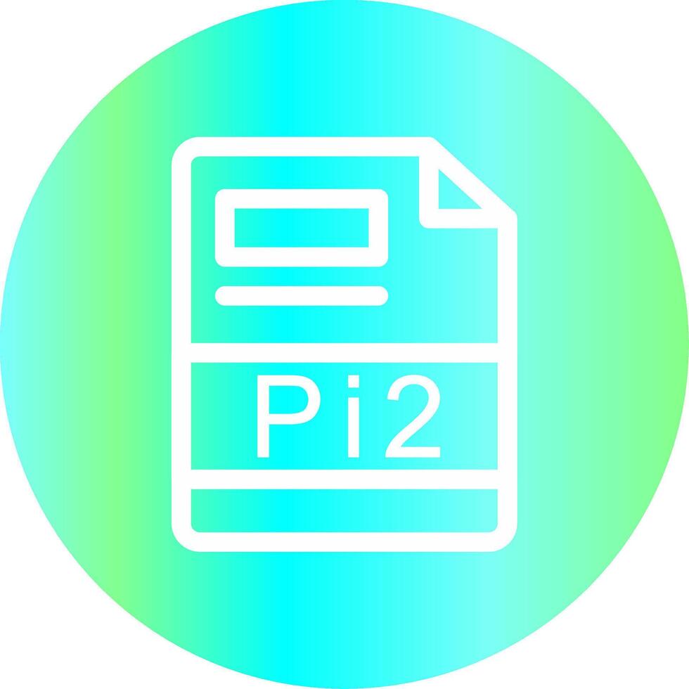 Pi2 Creative Icon Design vector