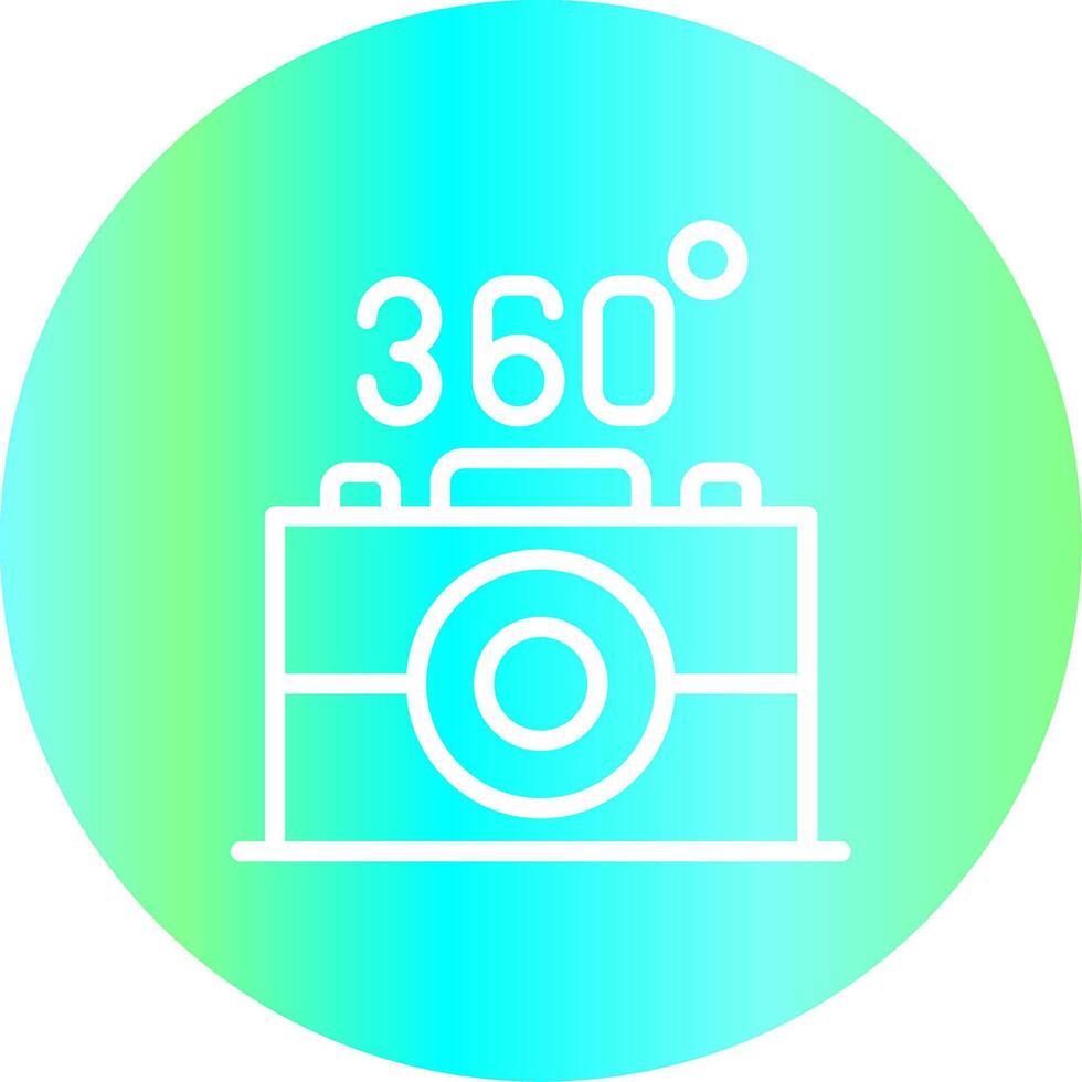 360 Camera Creative Icon Design vector