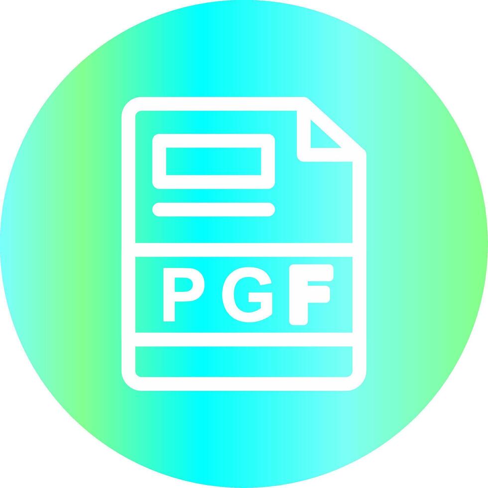 PGF Creative Icon Design vector