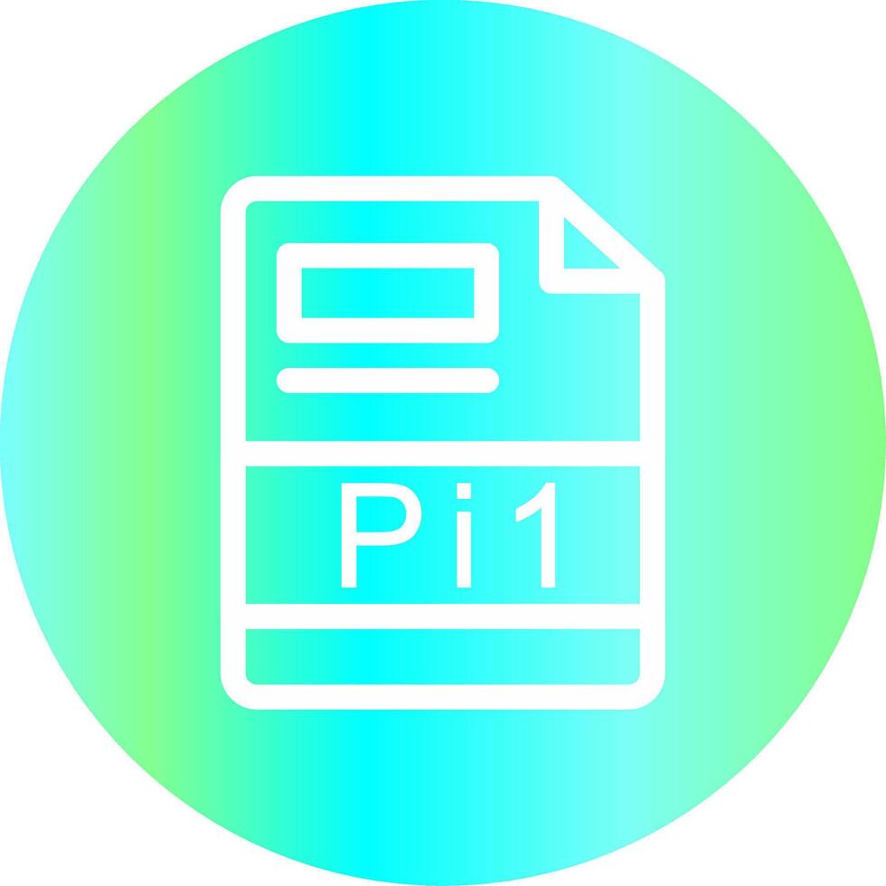 pi1 creativo icono diseño vector