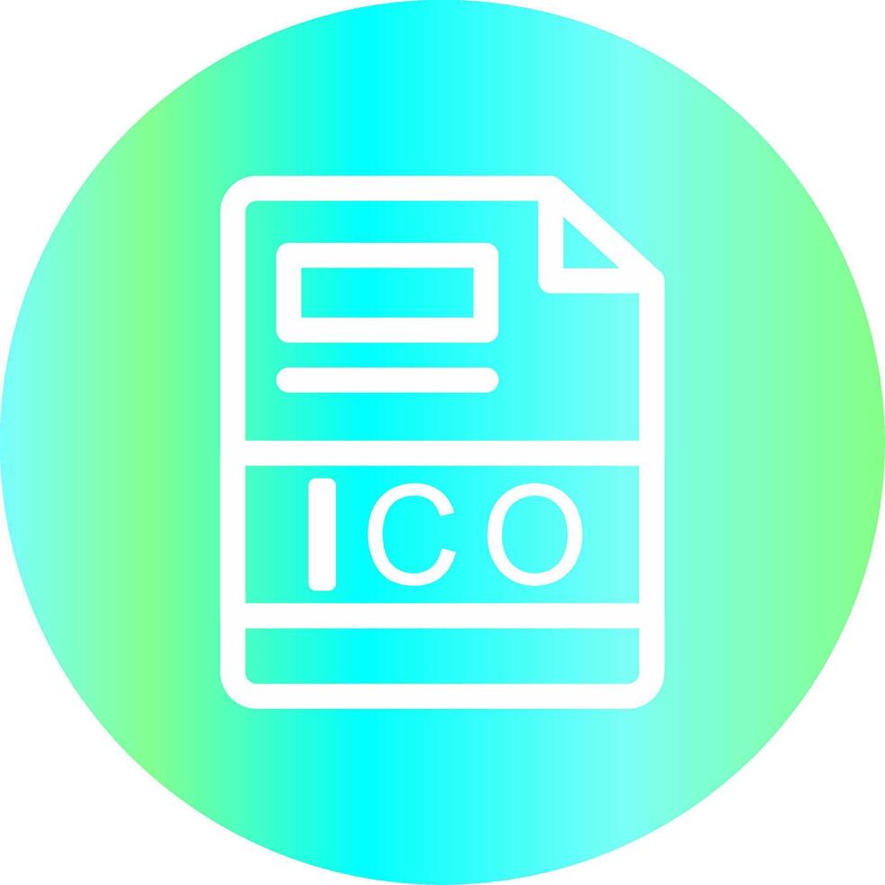 ICO Creative Icon Design vector