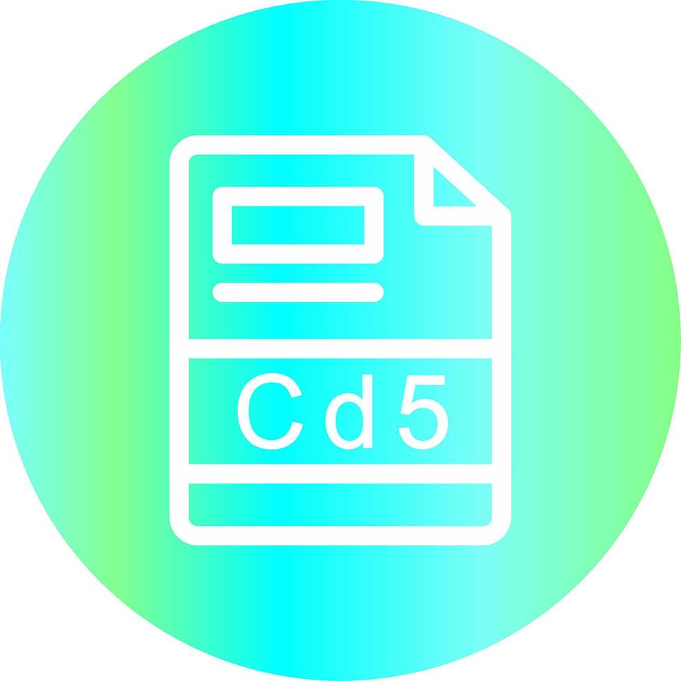 CD5 Creative Icon Design vector