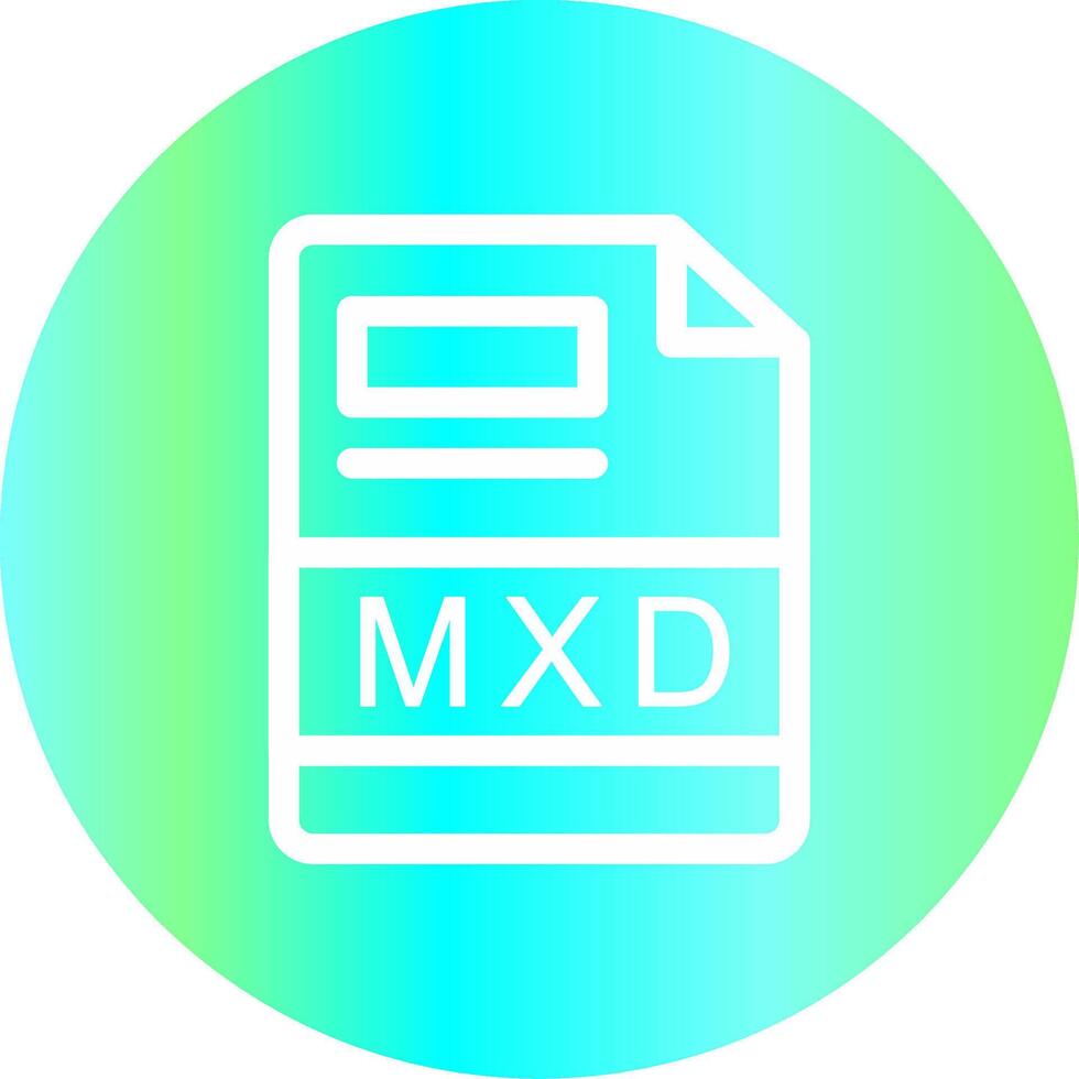 mxd creativo icono diseño vector