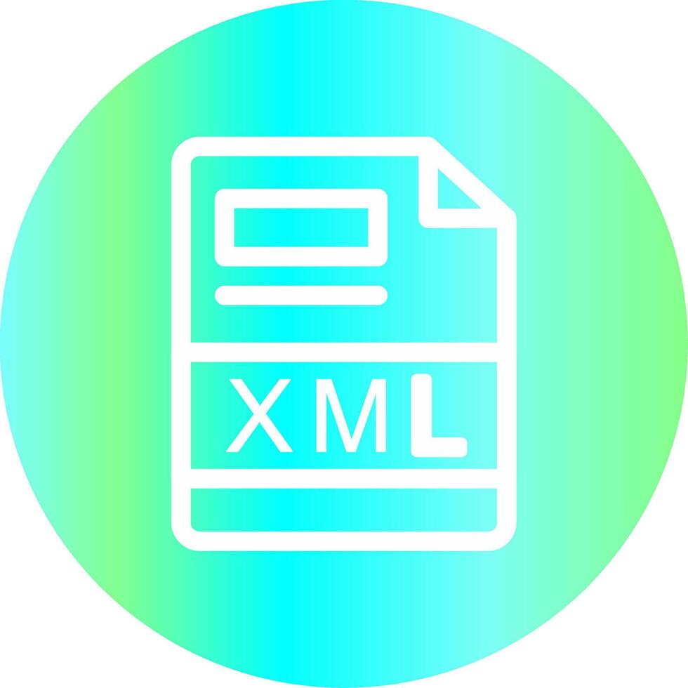 XML Creative Icon Design vector