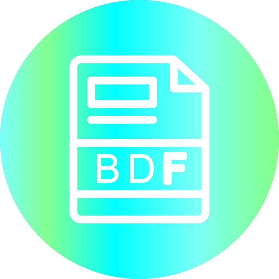 bdf creativo icono diseño vector