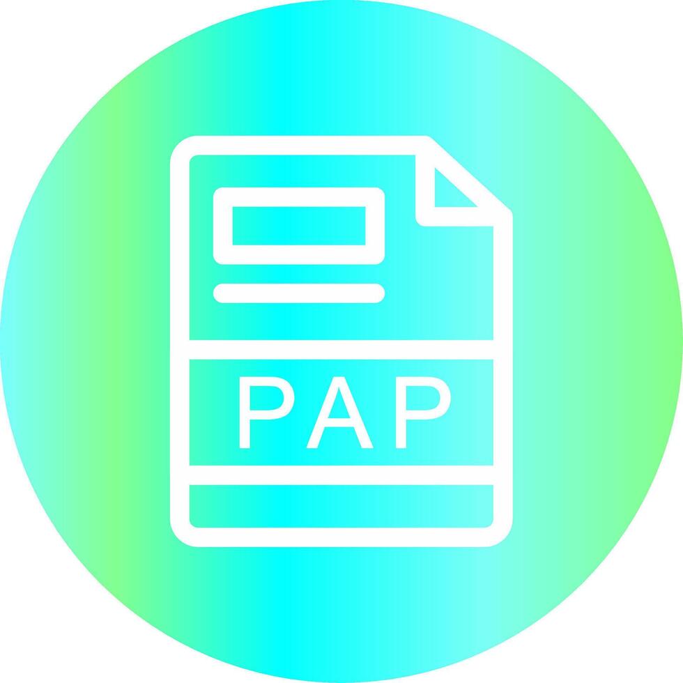 PAP Creative Icon Design vector