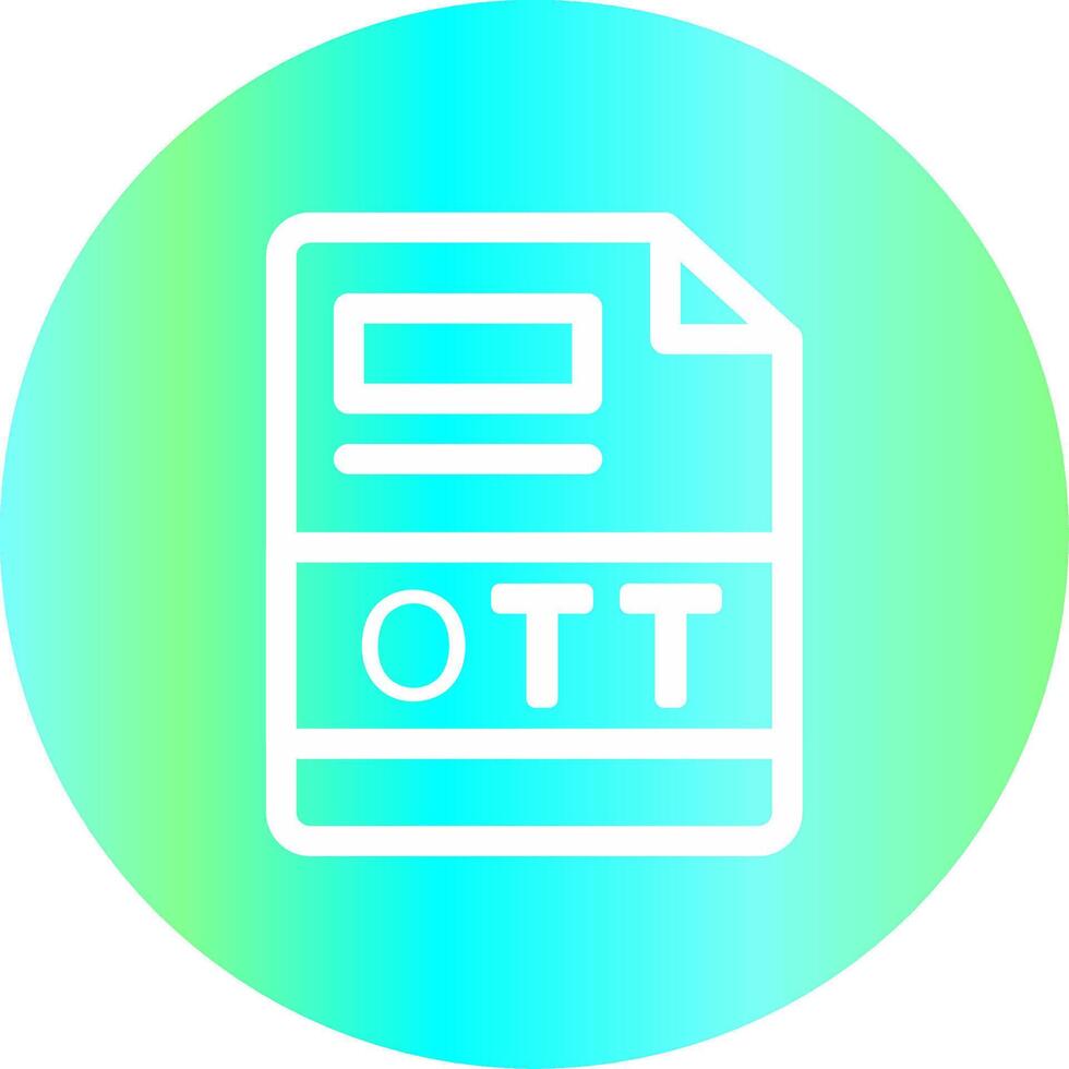 OTT Creative Icon Design vector