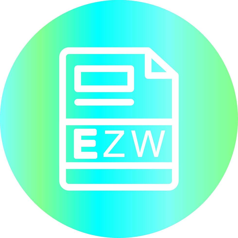 ezw creativo icono diseño vector