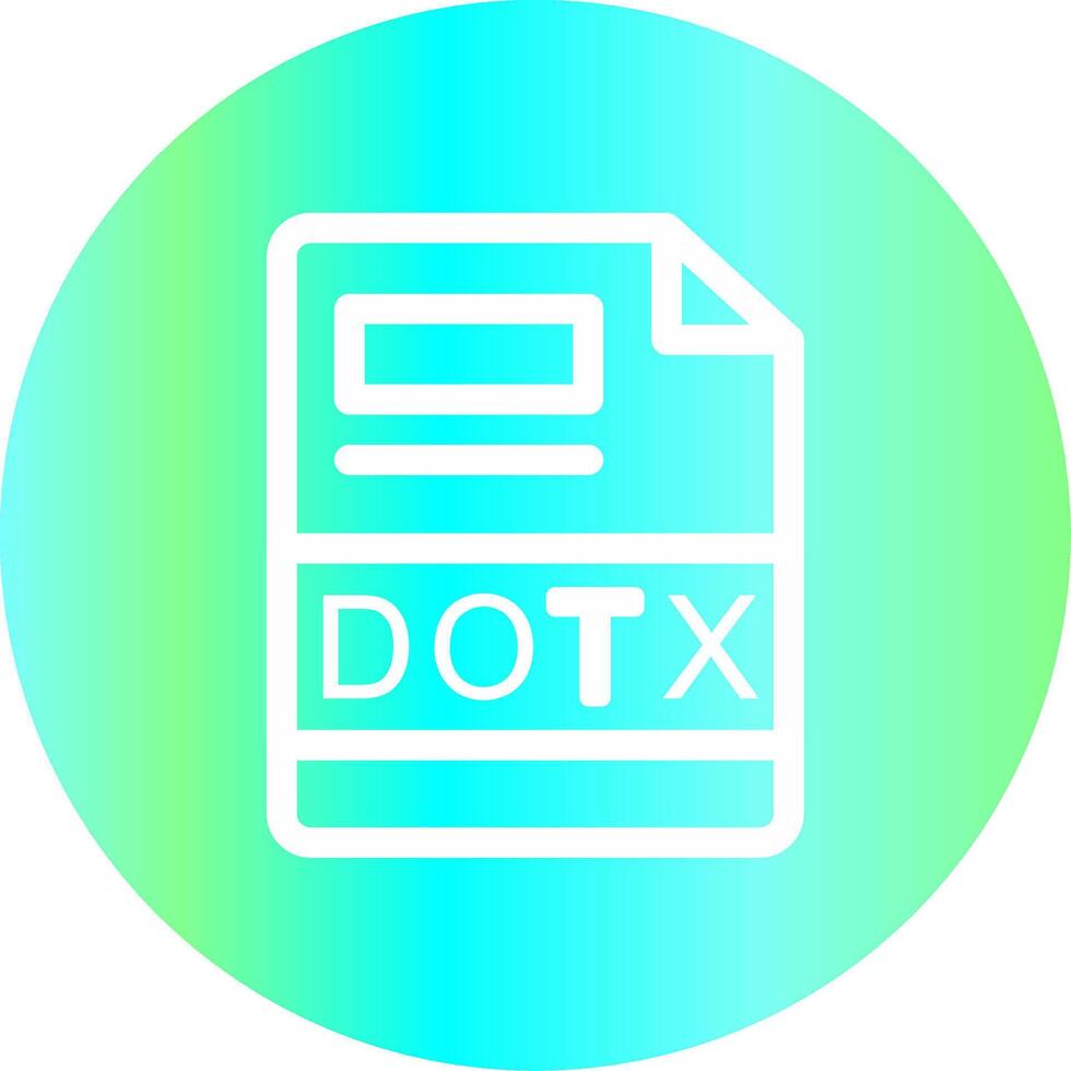 DOTX Creative Icon Design vector