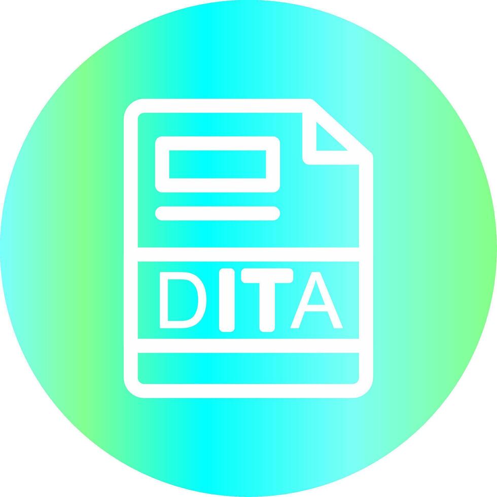 dita creativo icono diseño vector