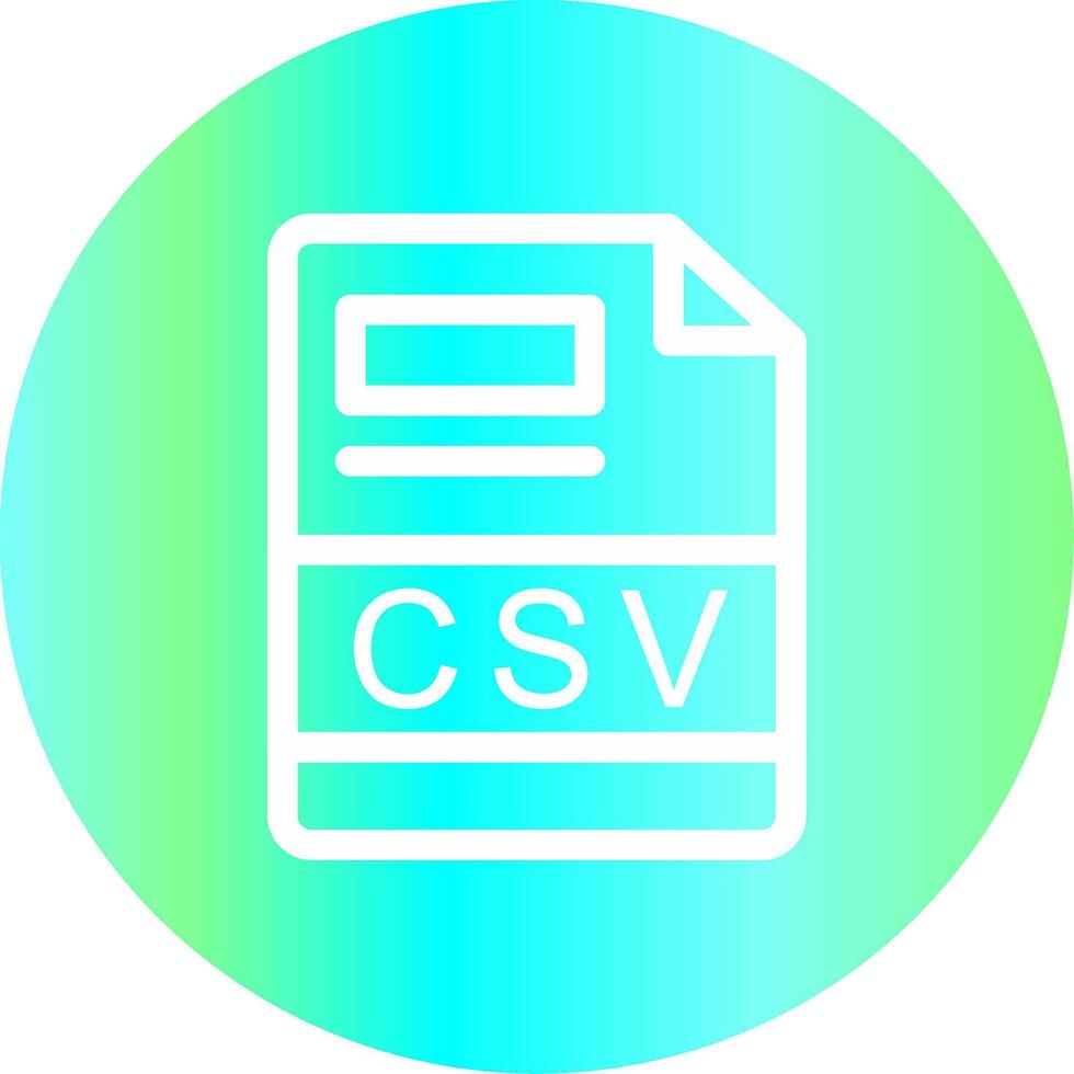 csv creativo icono diseño vector