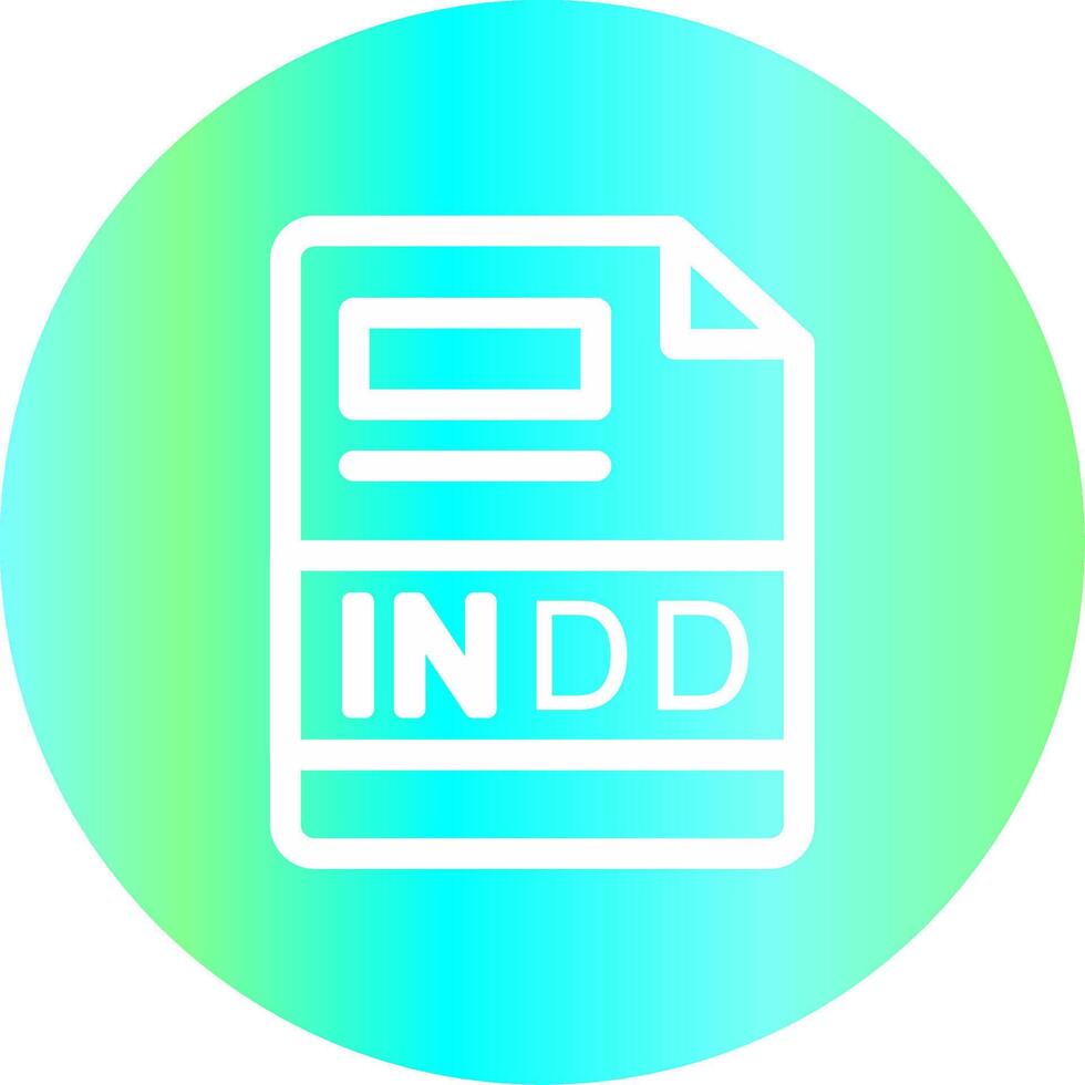 INDD Creative Icon Design vector