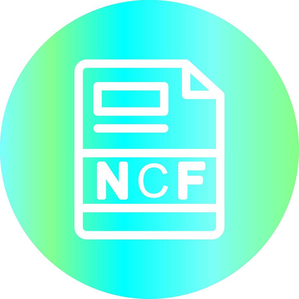 ncf creativo icono diseño vector