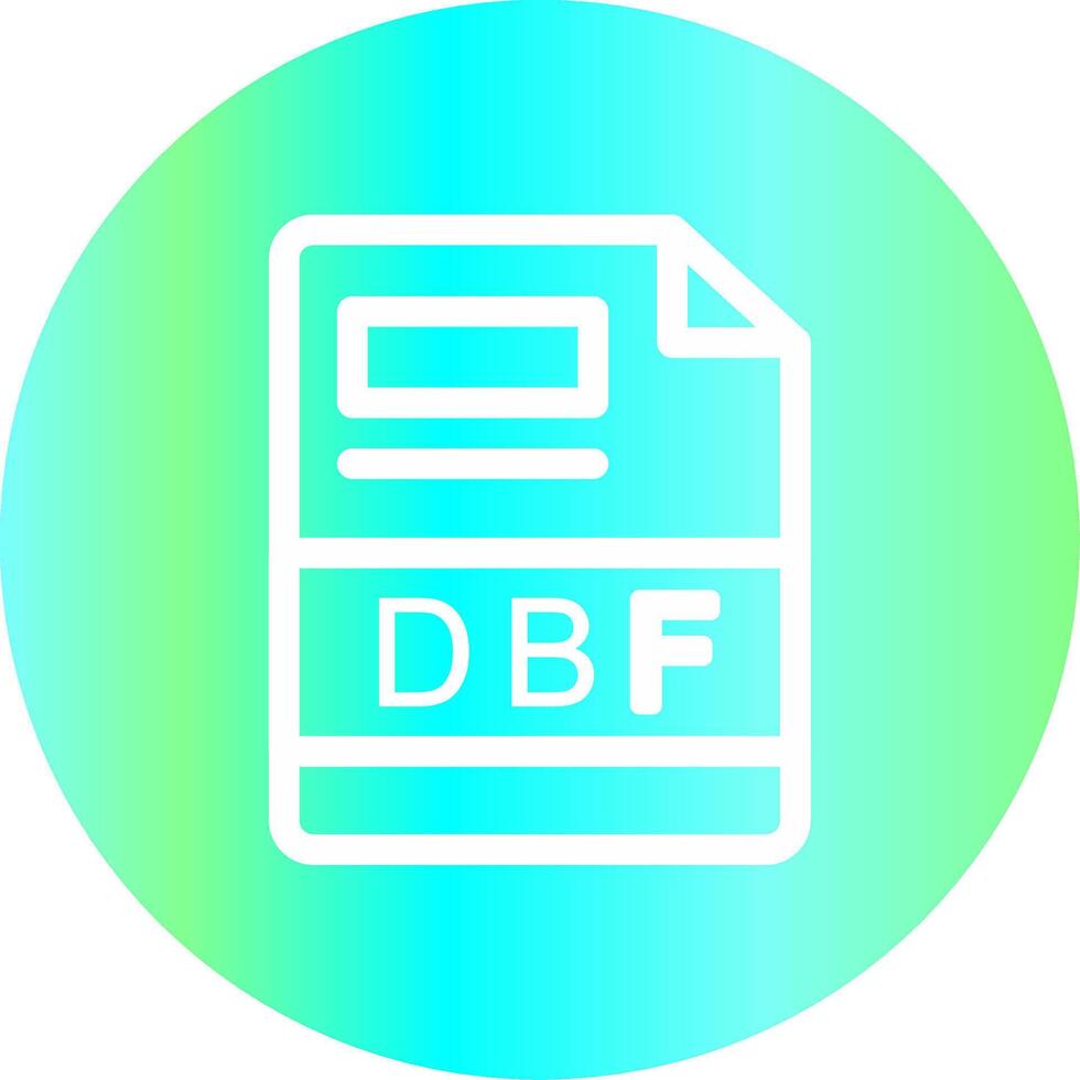 dbf creativo icono diseño vector