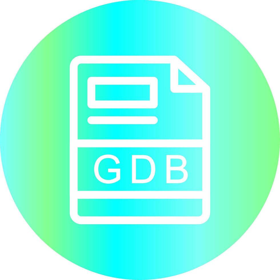 gdb creativo icono diseño vector