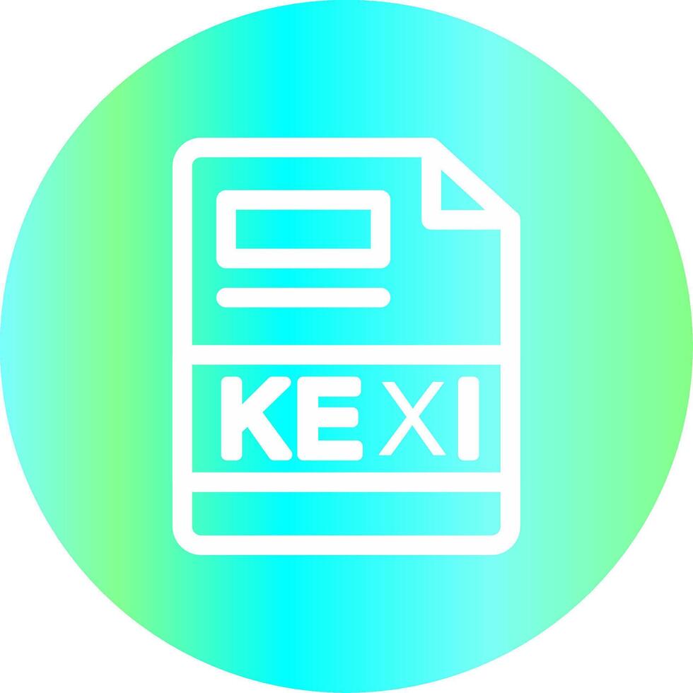 kexi creativo icono diseño vector