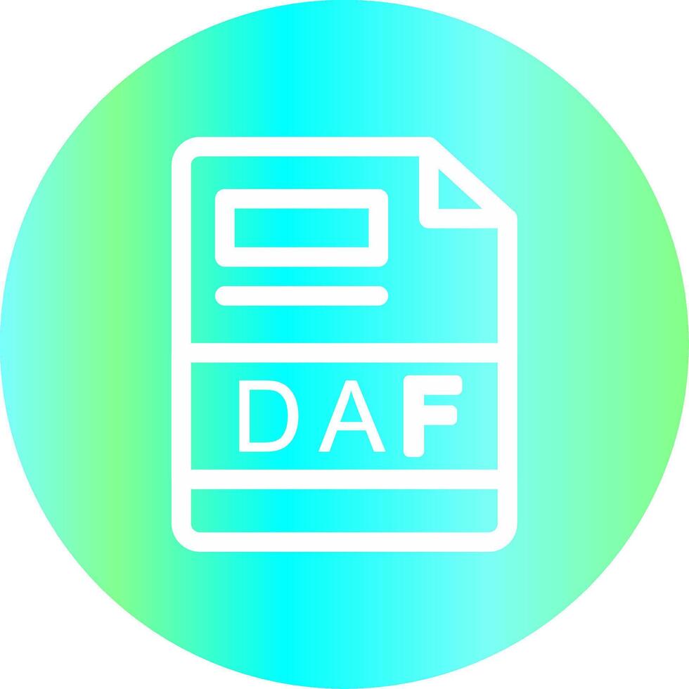 diseño de icono creativo daf vector