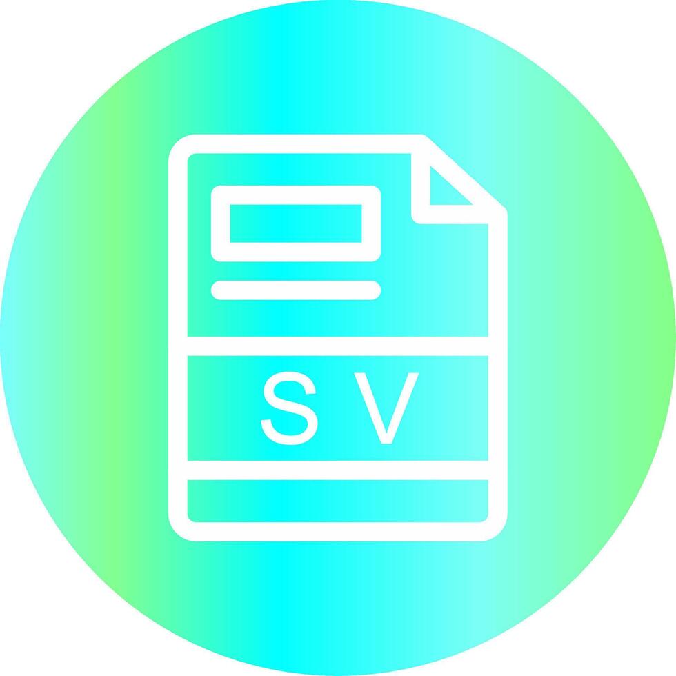 sv creativo icono diseño vector