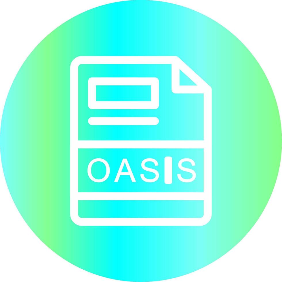 oasis creativo icono diseño vector