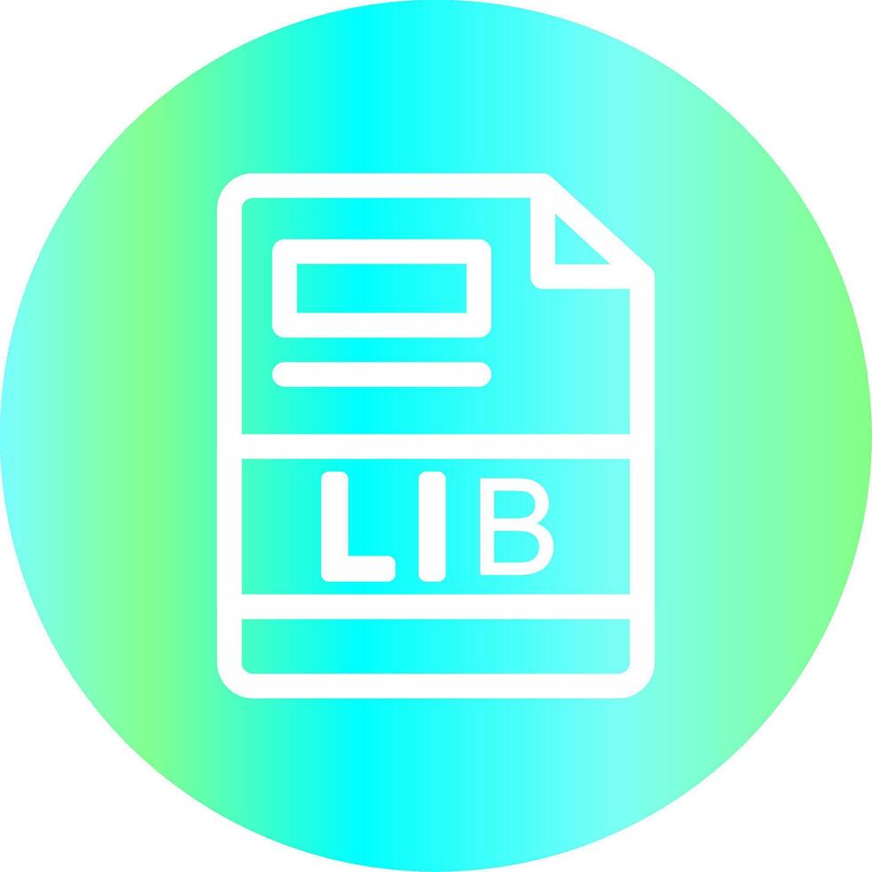 LIB Creative Icon Design vector