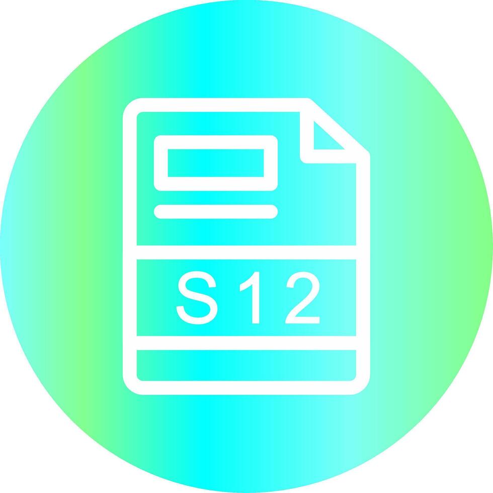 s12 creativo icono diseño vector