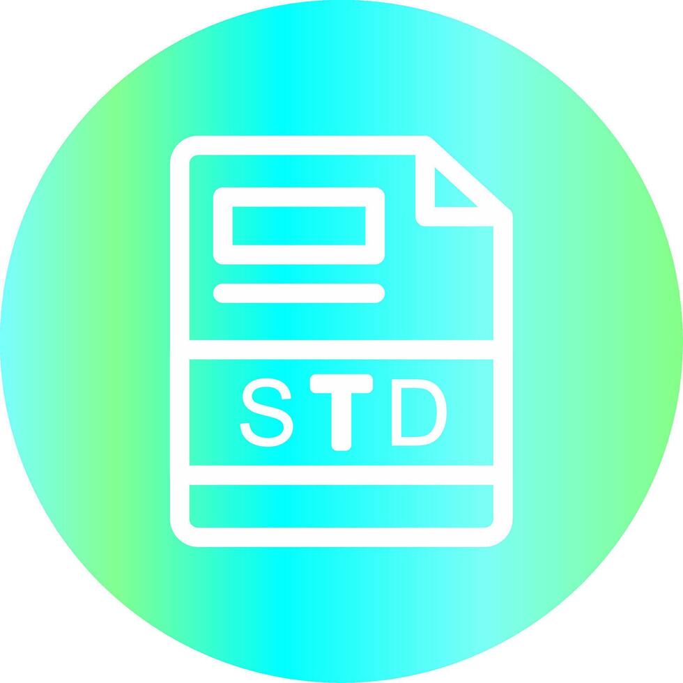 STD Creative Icon Design vector