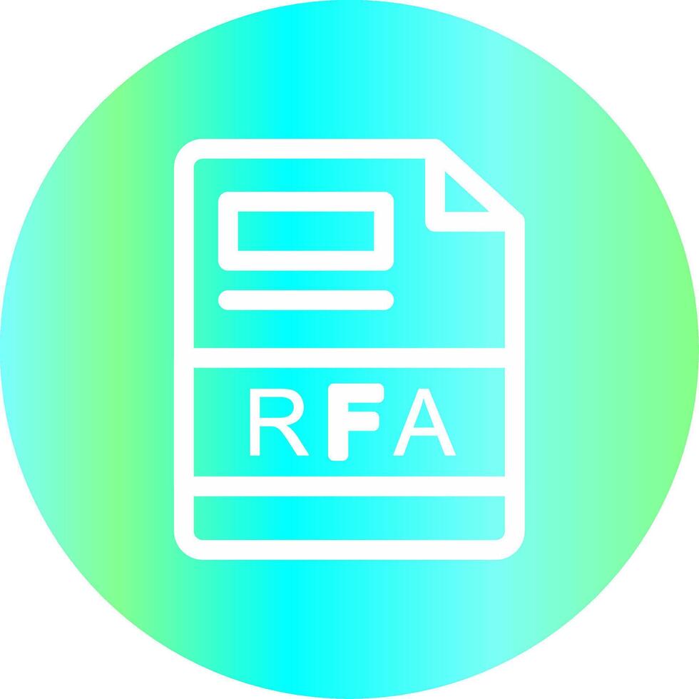 RFA Creative Icon Design vector