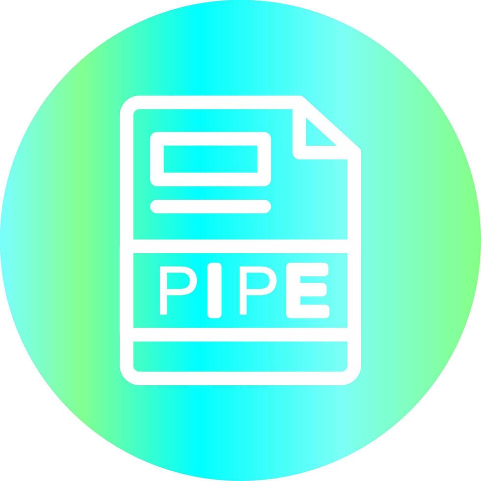 PIPE Creative Icon Design vector