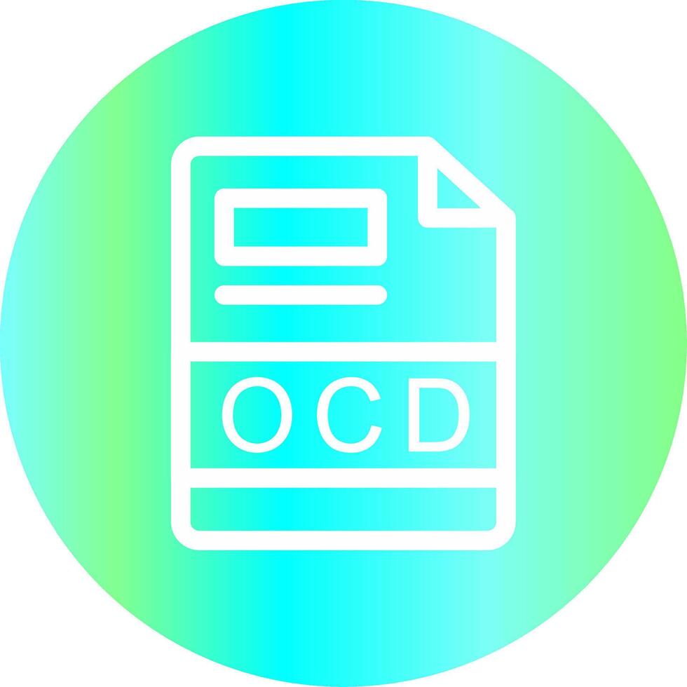 OCD Creative Icon Design vector