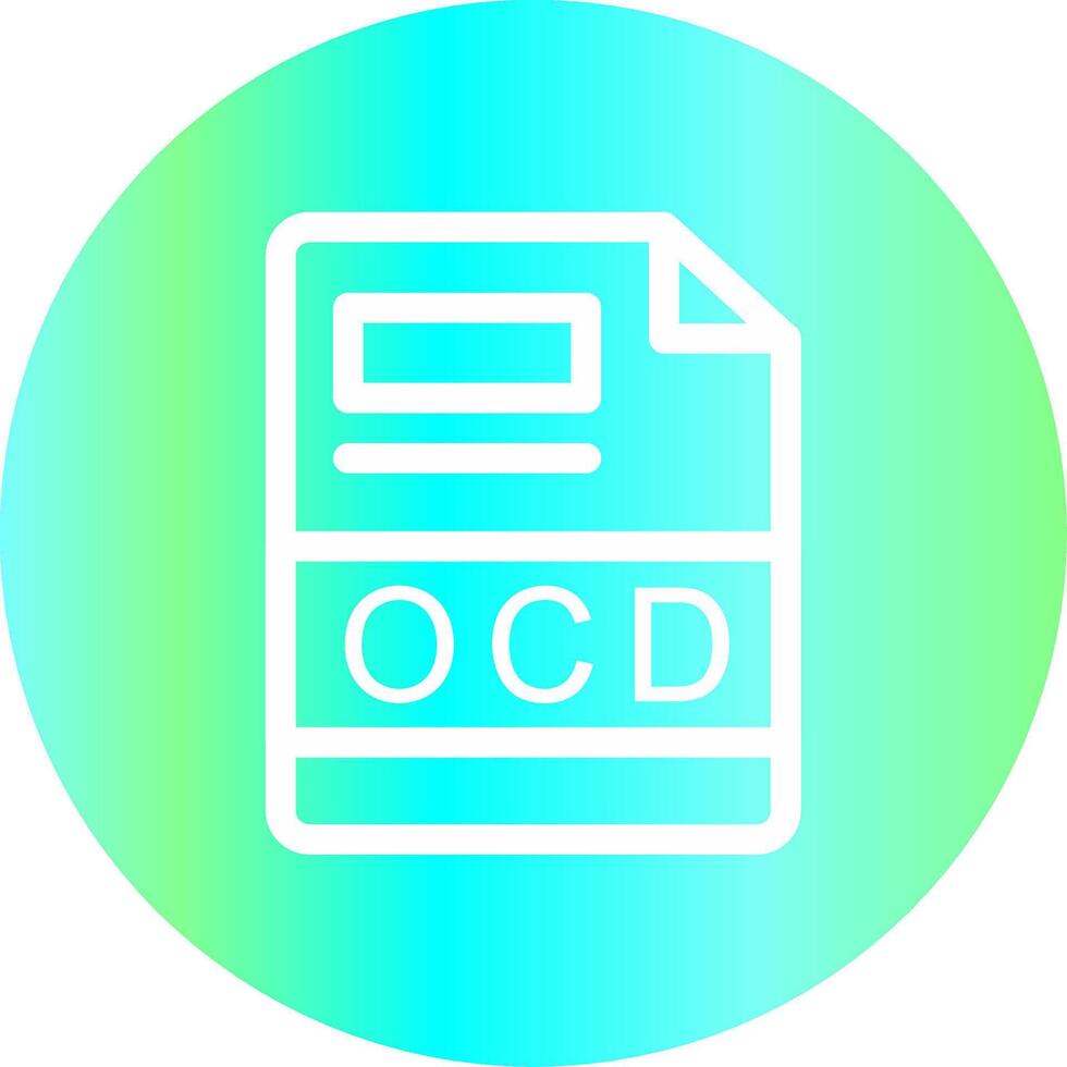 ocd creativo icono diseño vector