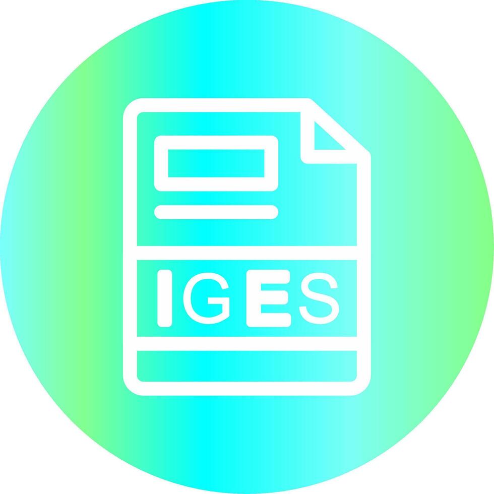 IGES Creative Icon Design vector