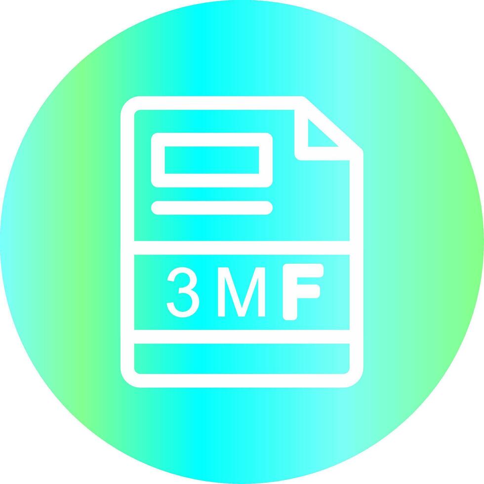 3mf creativo icono diseño vector