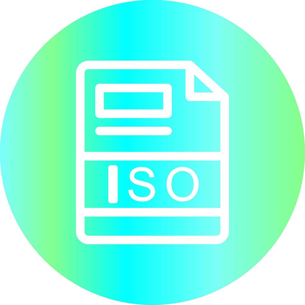 ISO Creative Icon Design vector