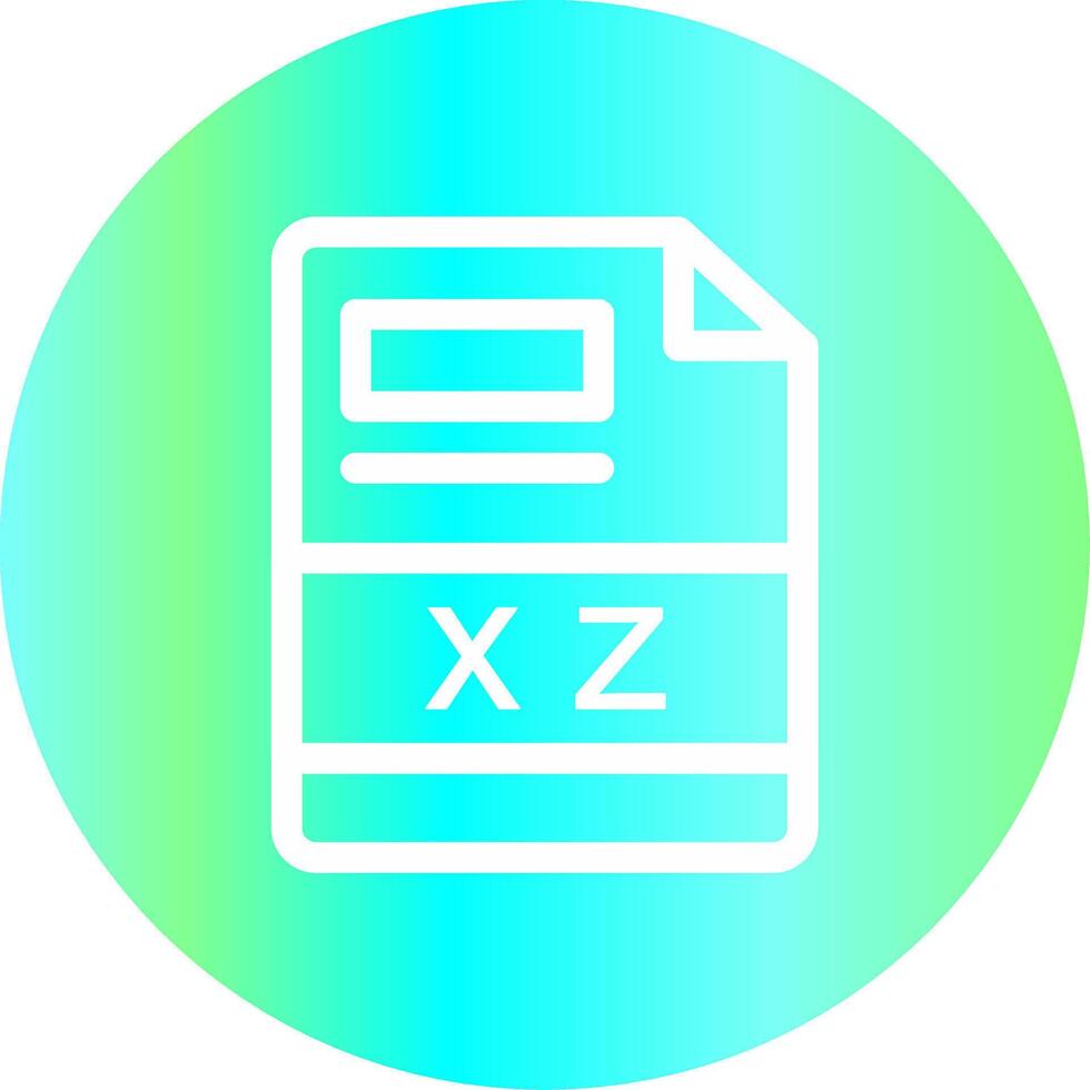 xz creativo icono diseño vector