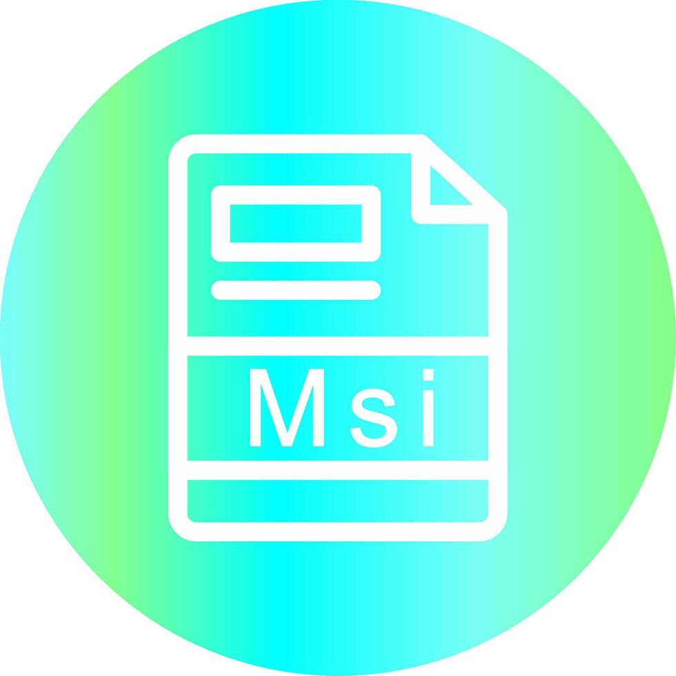 Msi Creative Icon Design vector