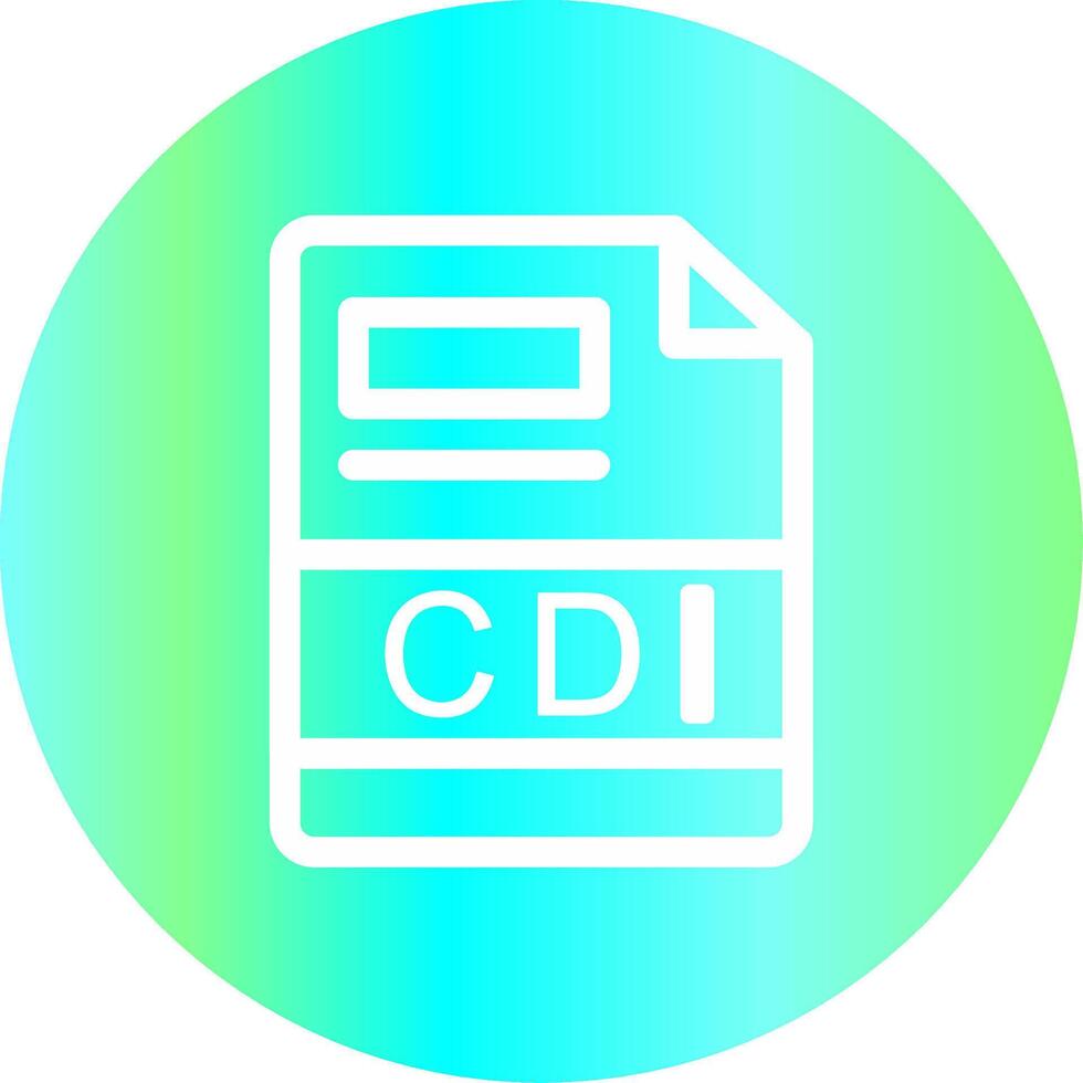 cdi creativo icono diseño vector