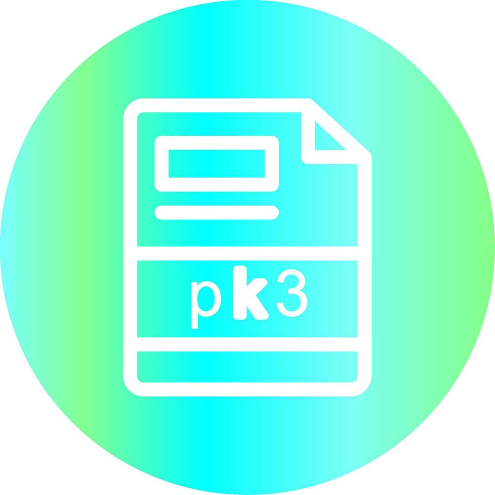pk3 Creative Icon Design vector