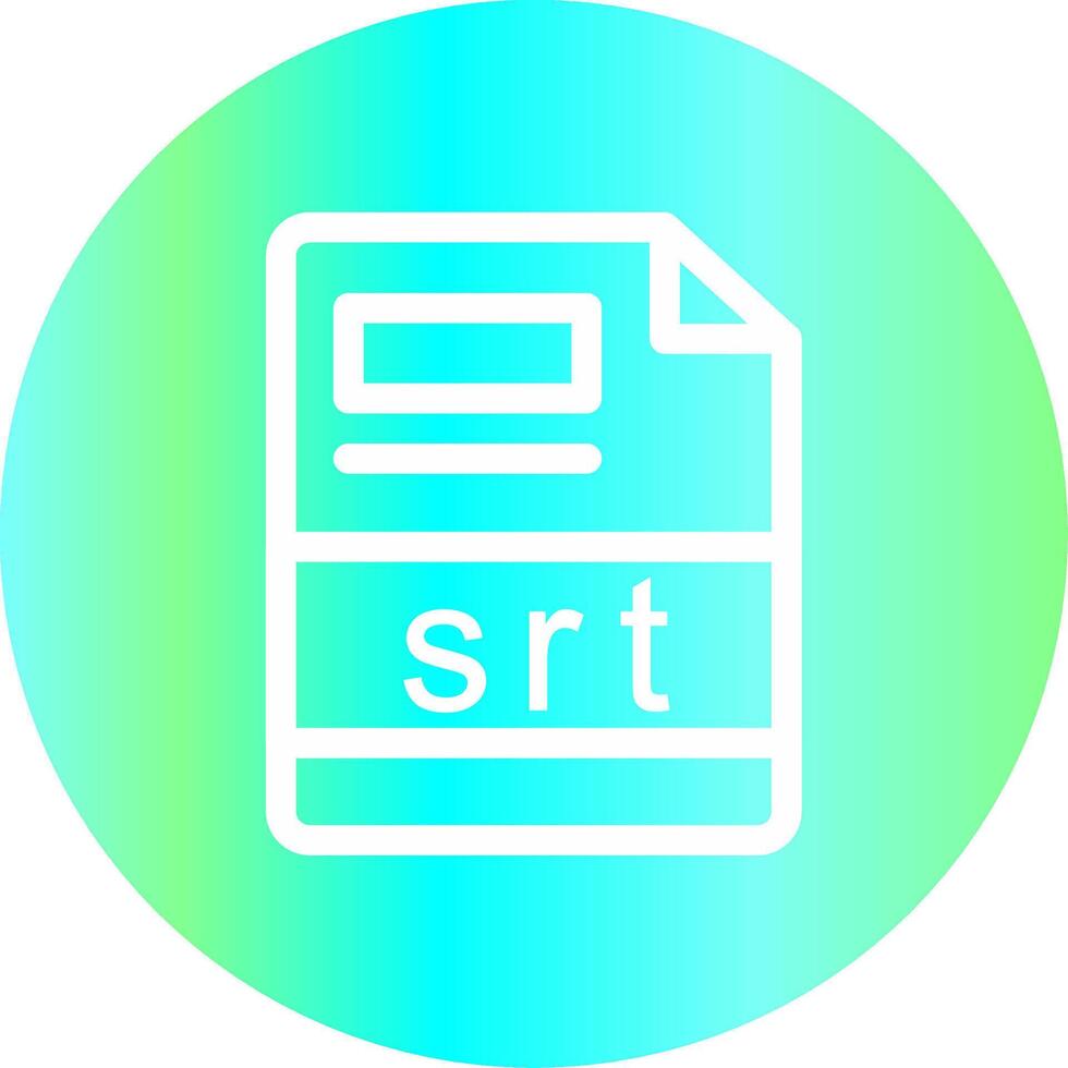 srt creativo icono diseño vector