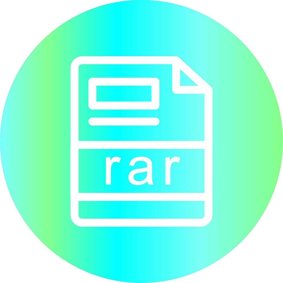 rar creativo icono diseño vector