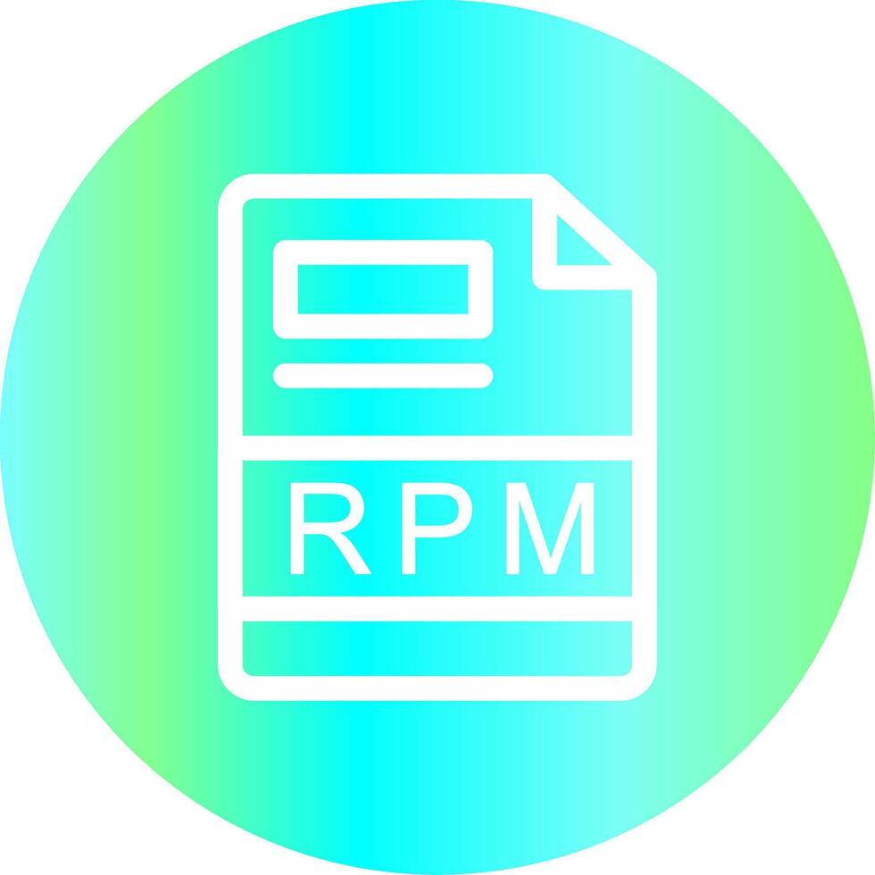 RPM Creative Icon Design vector