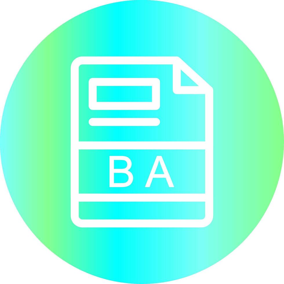 BA Creative Icon Design vector